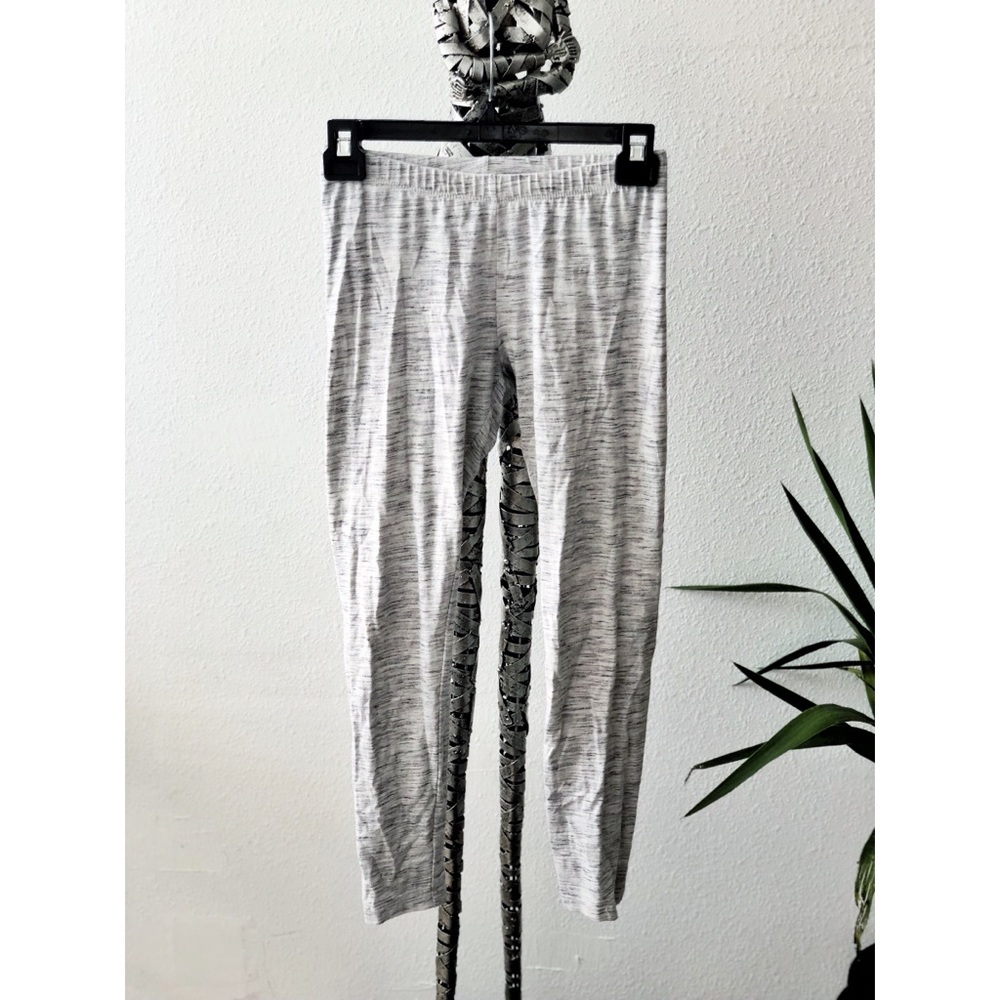 Grey and white leggings